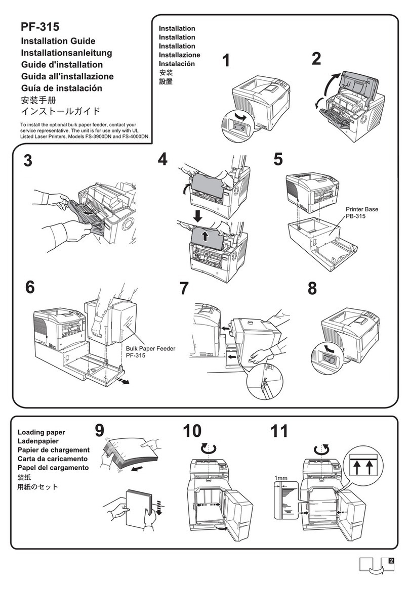 Kyocera FS 4000DN - B/W Laser Printer installation guide