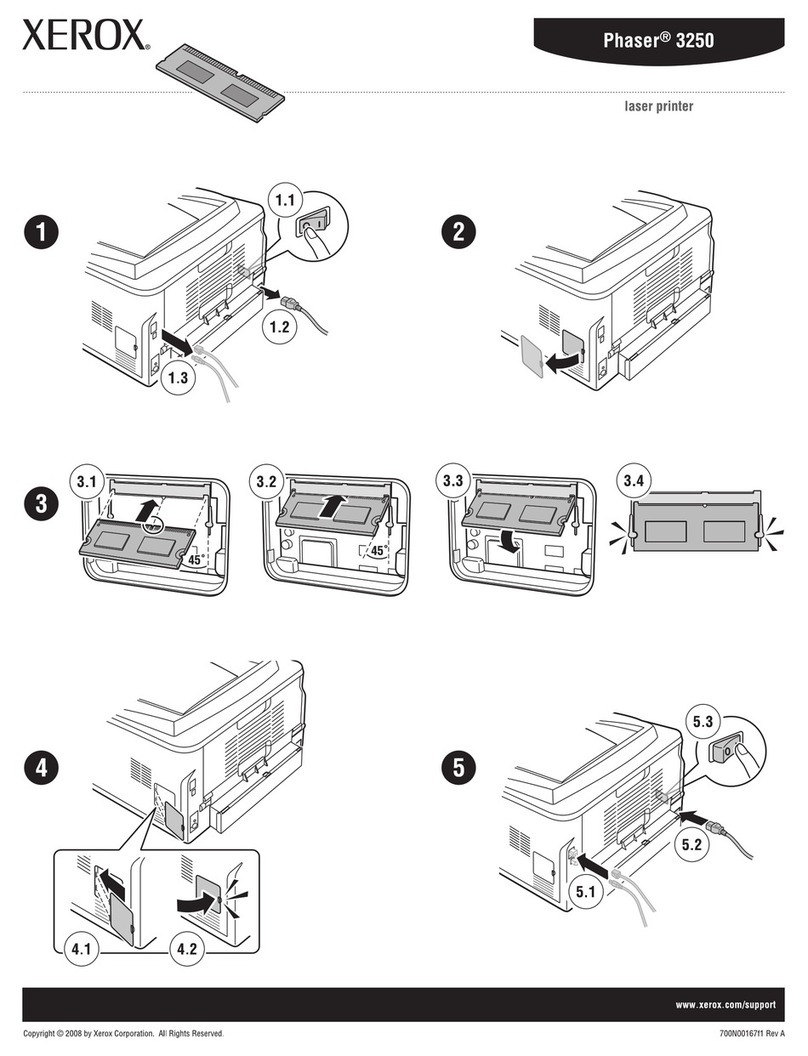 Xerox 3250D - Phaser B/W Laser Printer User manual