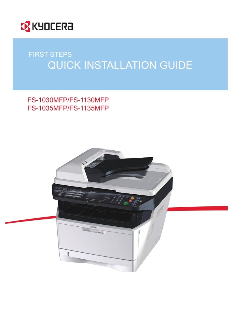 Kyocera FS 1030D - B/W Laser Printer User manual