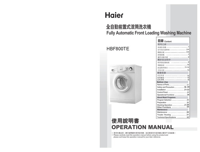 Haier HBF800TE User manual