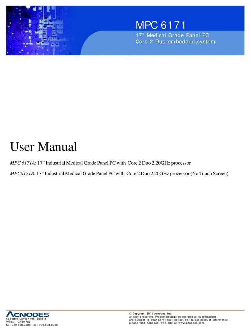 Acnodes MPC 6171A User manual Acnodes MPC 6171A User manual