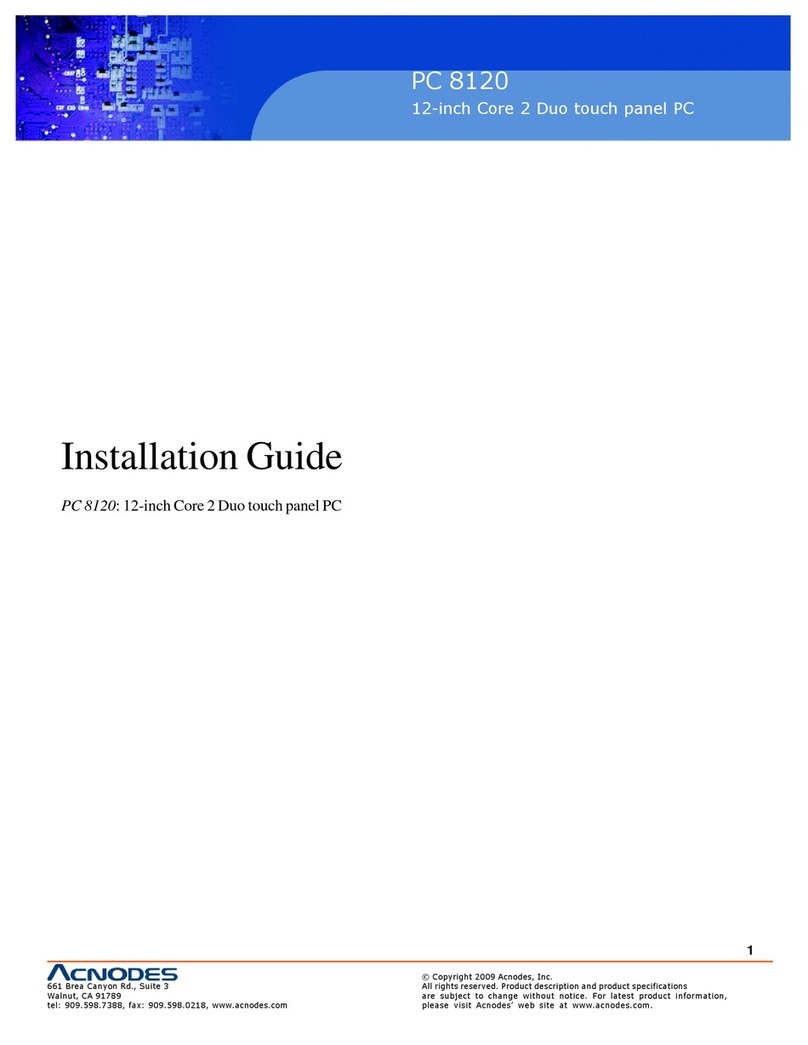 Acnodes PC 8120 User manual