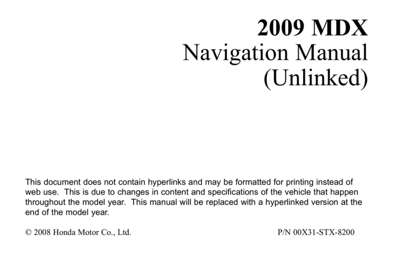 Acura 2009 MDX Navigation System Navigation manual Acura 2009 MDX Navigation System Navigation manual