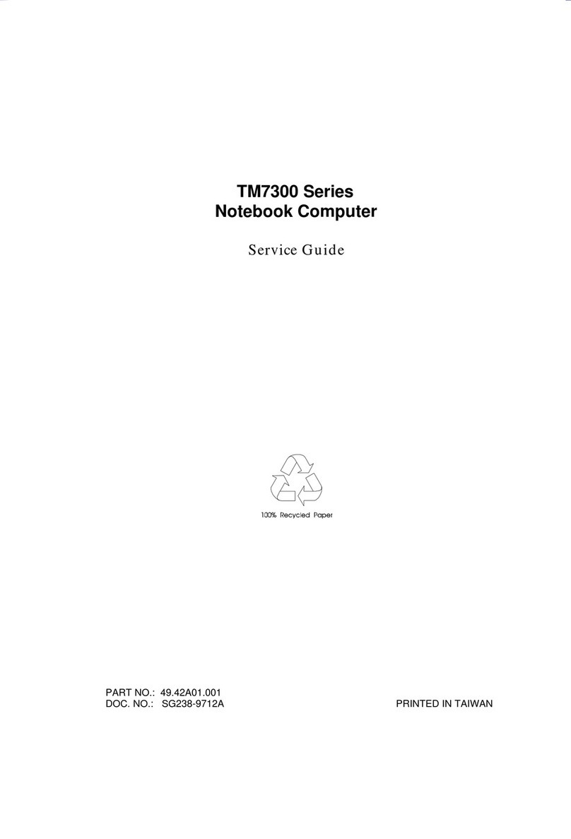 Acer TM7300 Series User manual Acer TM7300 Series User manual