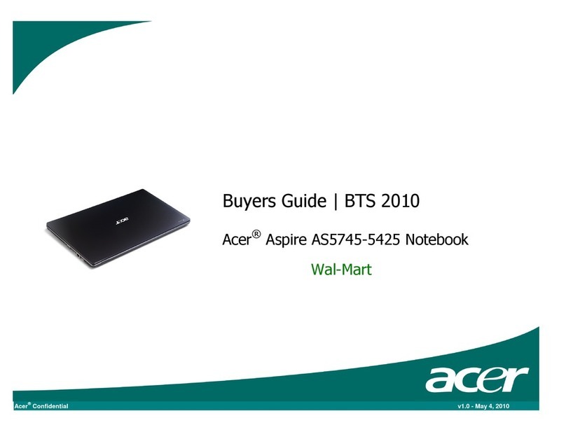 Acer Aspire AS5745-5425 User manual
