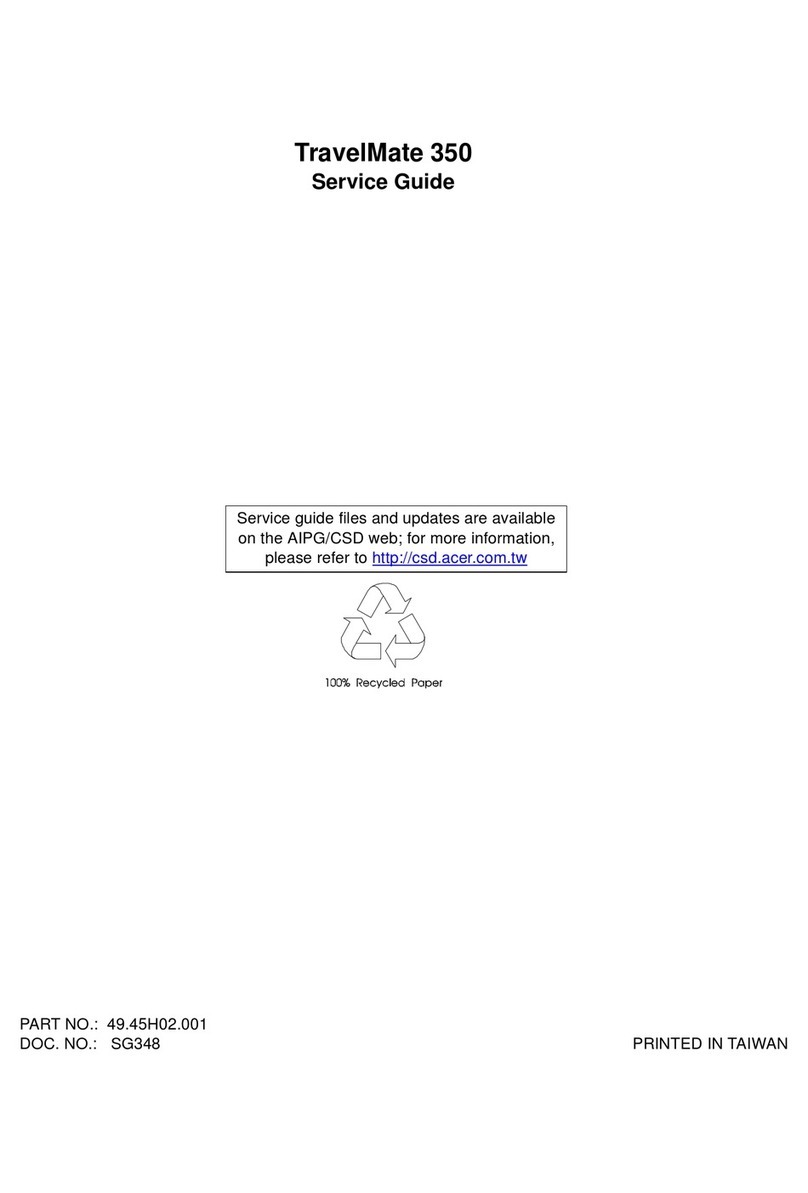 Acer TravelMate 350 User manual Acer TravelMate 350 User manual