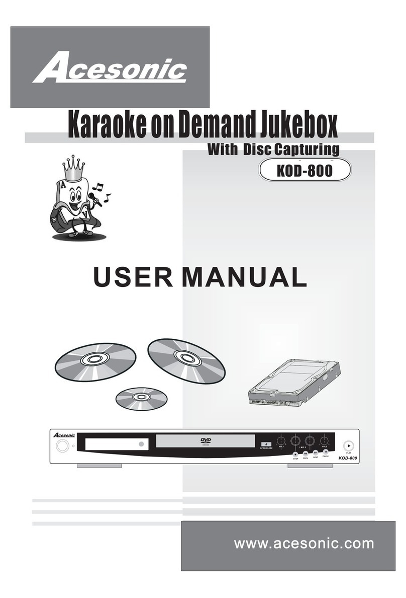 Acesonic KOD-800 User manual