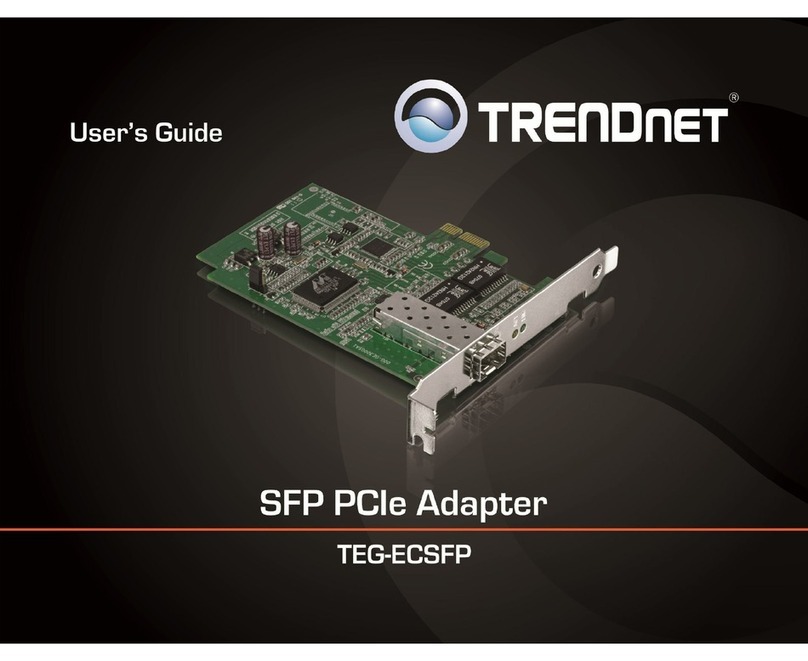 TRENDnet TEG-ECSFP User manual
