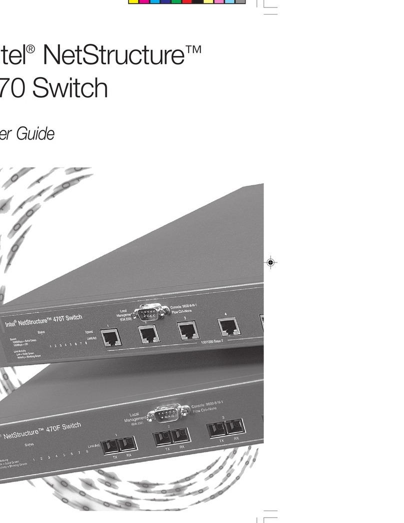 Intel 470F - NetStructure Switch user guide