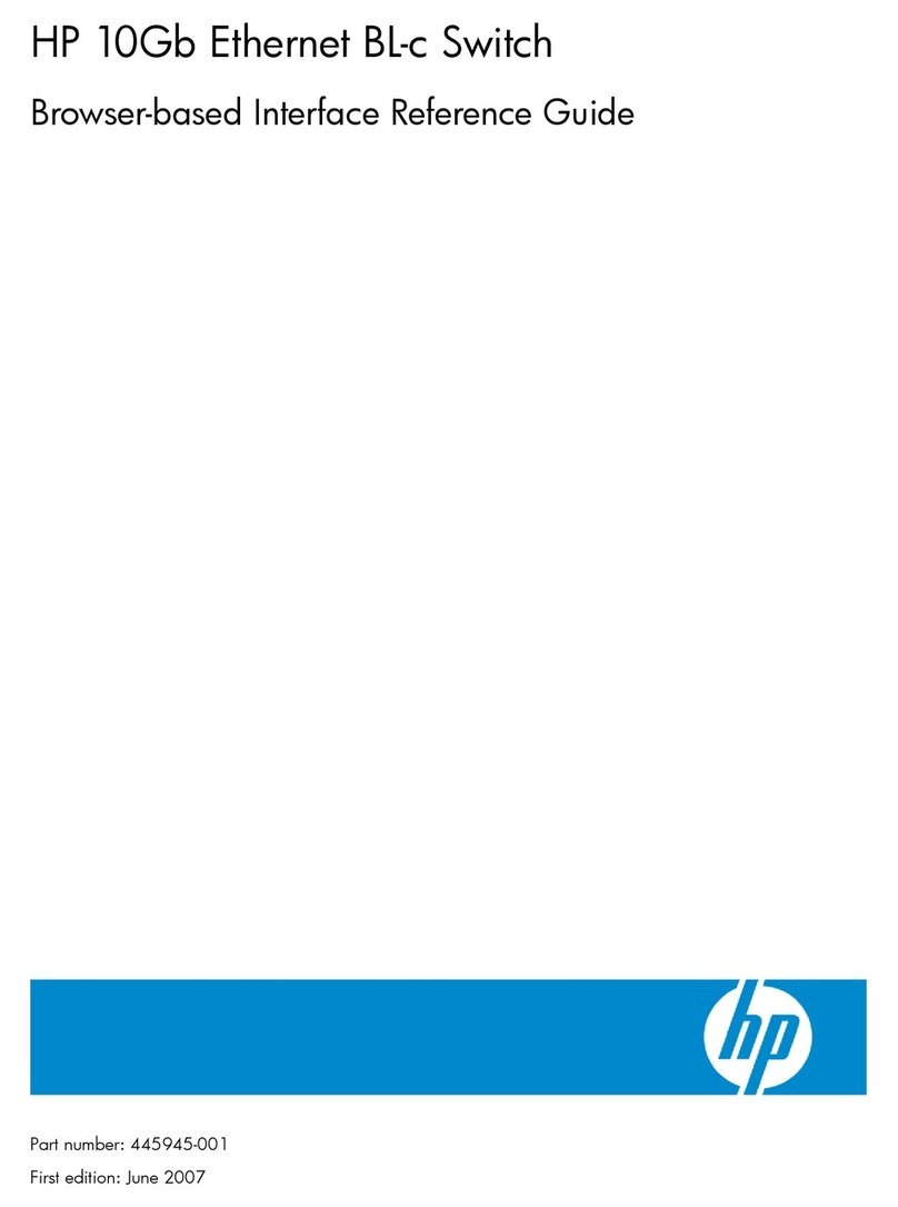 HP 445860-B21 - 10Gb Ethernet BL-c Switch reference guide