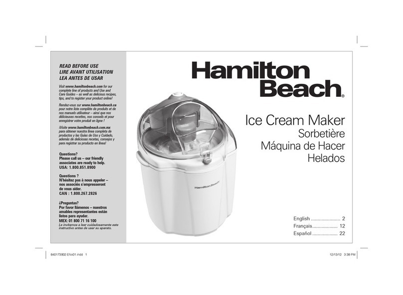 Hamilton Beach 68328 Owner's manual