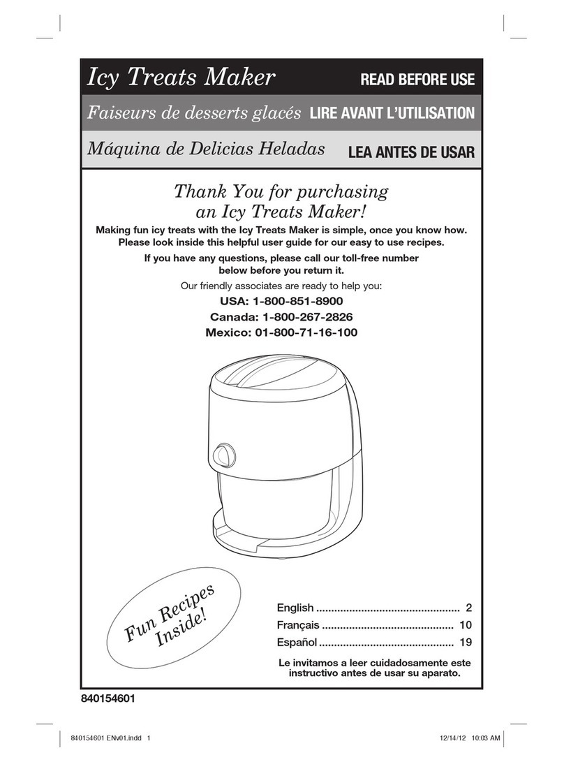 Hamilton Beach 68508 Owner's manual