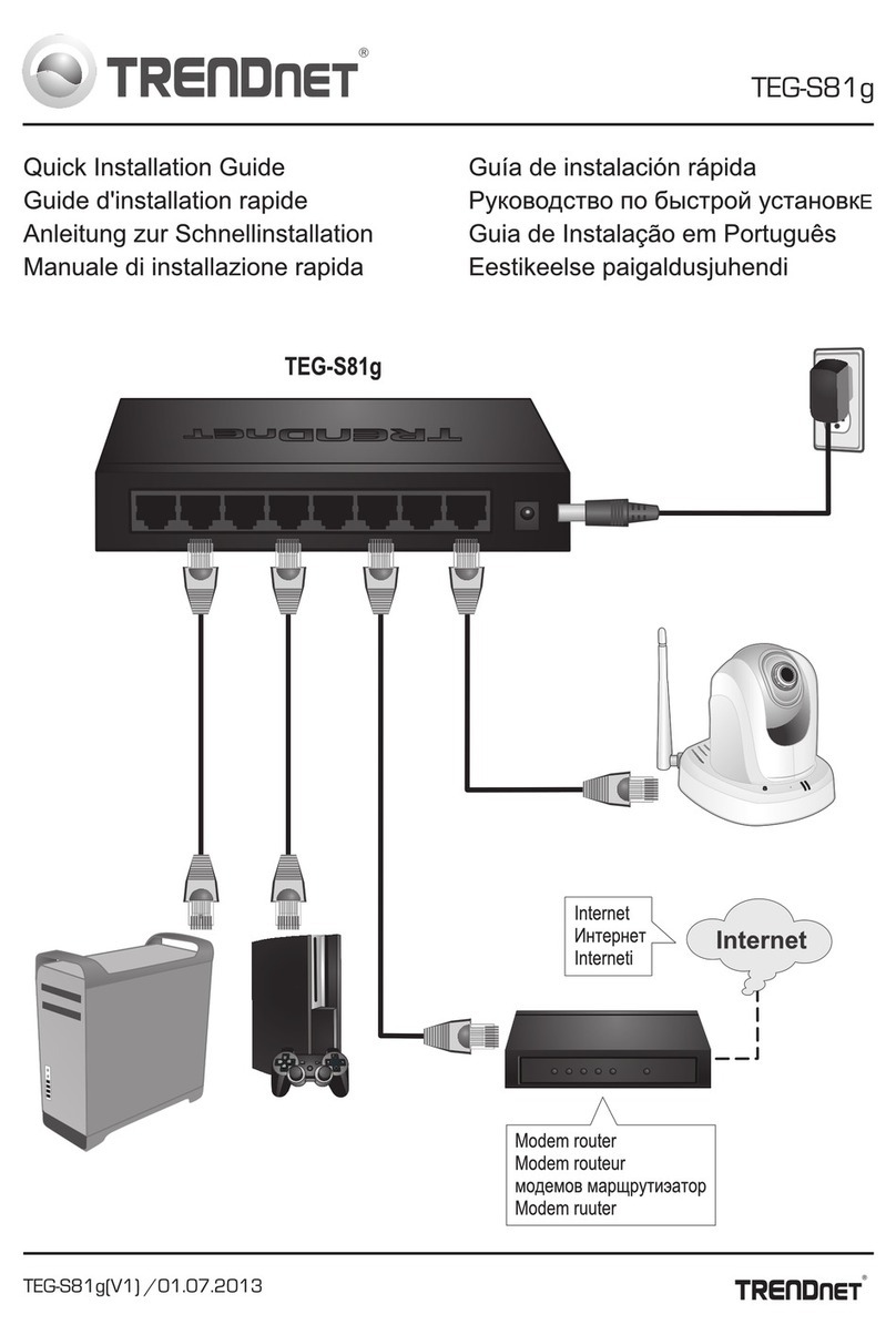 TRENDnet TEG-S81g User manual TRENDnet TEG-S81g User manual