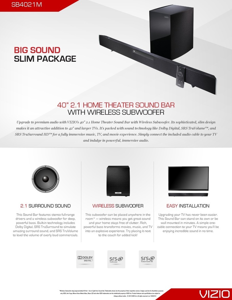 Vizio SB4021M-A1 User manual