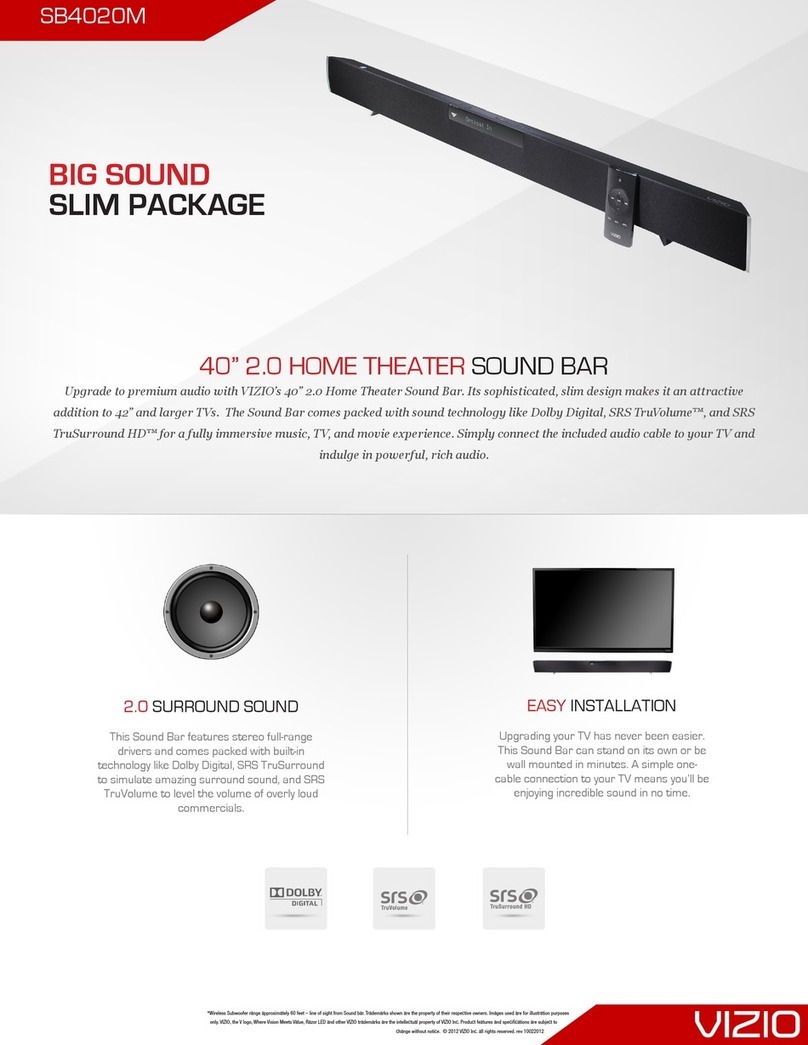 Vizio SB4020M-A0 User manual