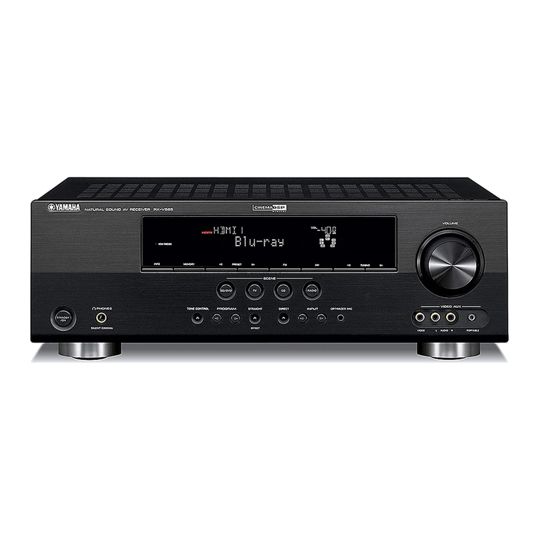 Yamaha RXV565 - RX AV Receiver owner's manual