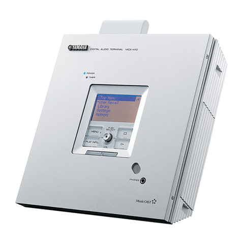 Yamaha MCX-A10 - MusicCAST Network Audio Player User manual