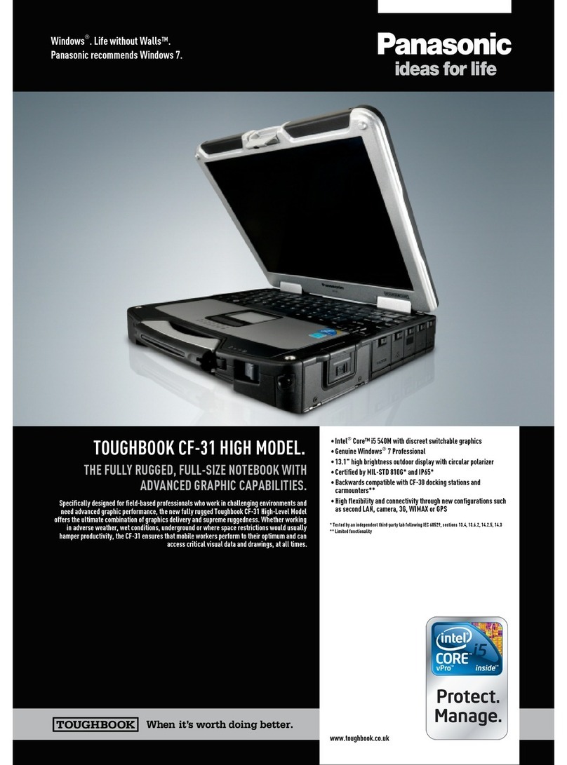 Panasonic Toughbook CF-31ATAAX2M User manual Panasonic Toughbook CF-31ATAAX2M User manual