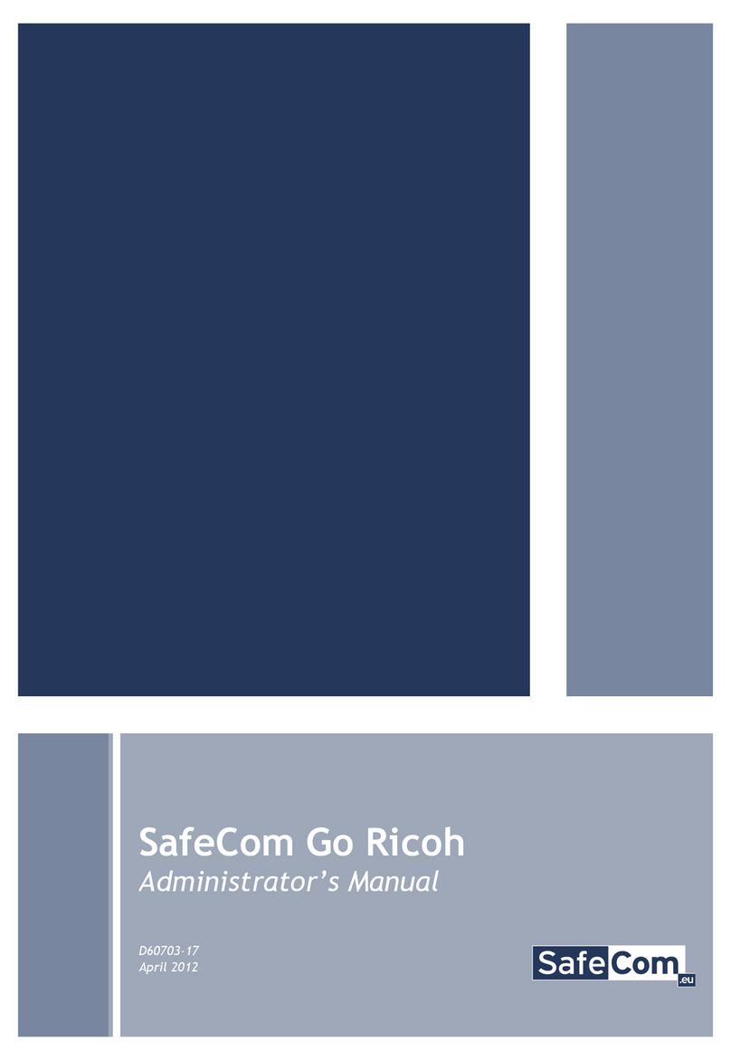 SafeCom 8200DN - Aficio SP B/W Laser Printer Administrator's manual