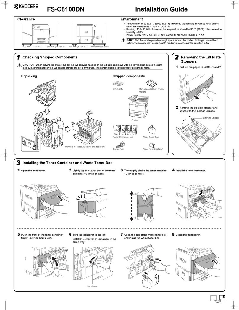 Kyocera C8100DN - Color Laser Printer User manual