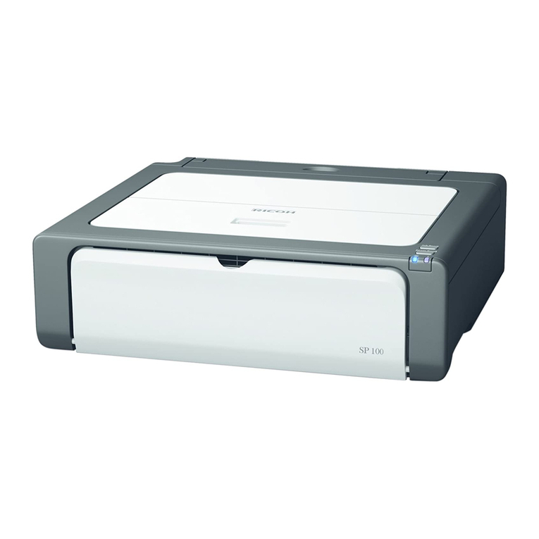 Ricoh SP 100 e User manual