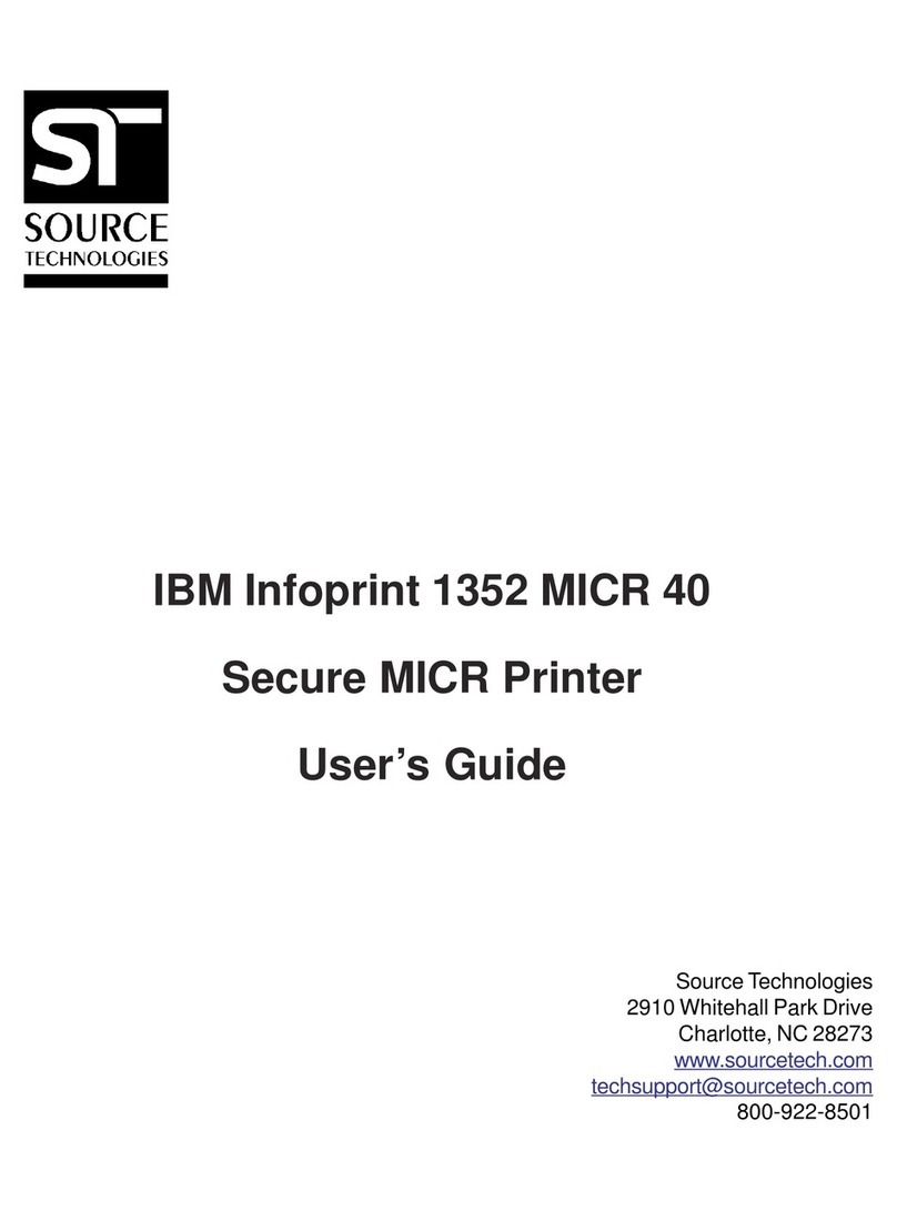 IBM 1352 - InfoPrint B/W Laser Printer User manual