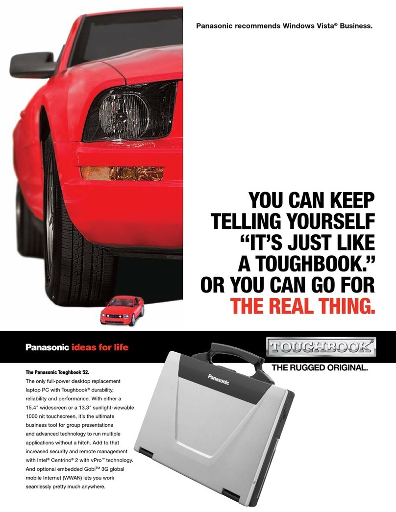 Panasonic Toughbook CF-52ELNBDAM User manual