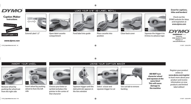 Dymo Caption Maker User manual