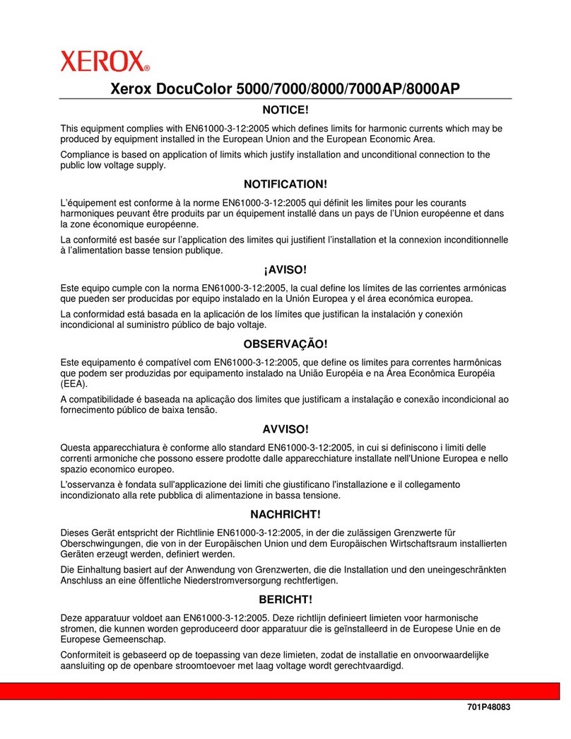 Xerox C8 - DocuPrint Color Inkjet Printer Operation and maintenance manual Xerox C8 - DocuPrint Color Inkjet Printer Operation and maintenance manual