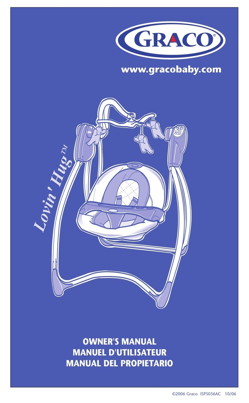 Graco 1A00BAN - Lovin Hug Easy Entry Open Top Swing... User manual