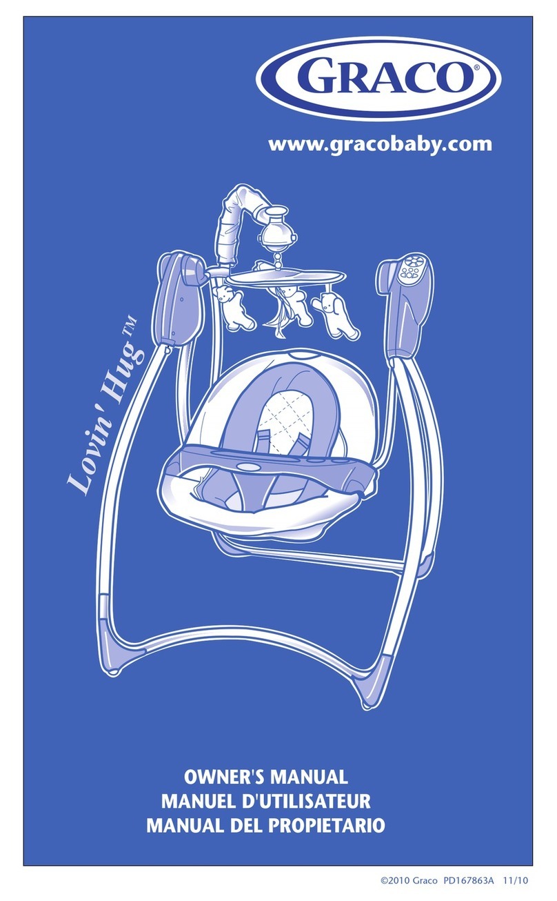 Graco 1751537 - Lovin' Hug Open Top Swing User manual