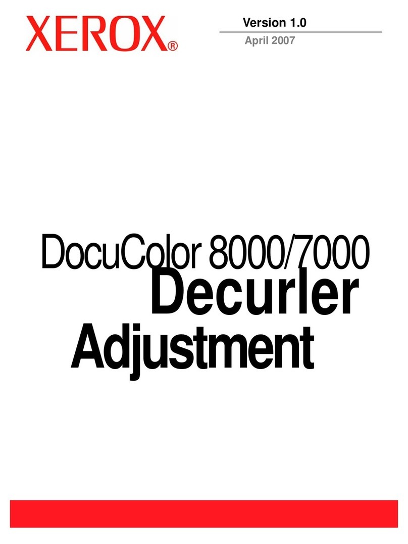 Xerox C8 - DocuPrint Color Inkjet Printer User manual Xerox C8 - DocuPrint Color Inkjet Printer User manual