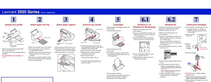 Lexmark 2050 Color Jetprinter User manual