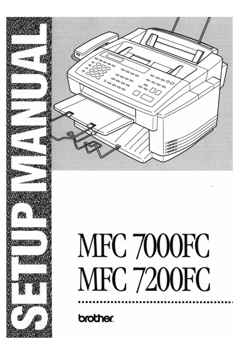 Brother 7000FC Inkjet Setup manual