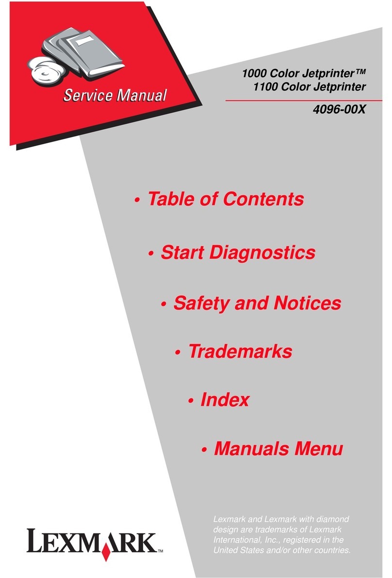 Lexmark 1000 Color Jetprinter User manual