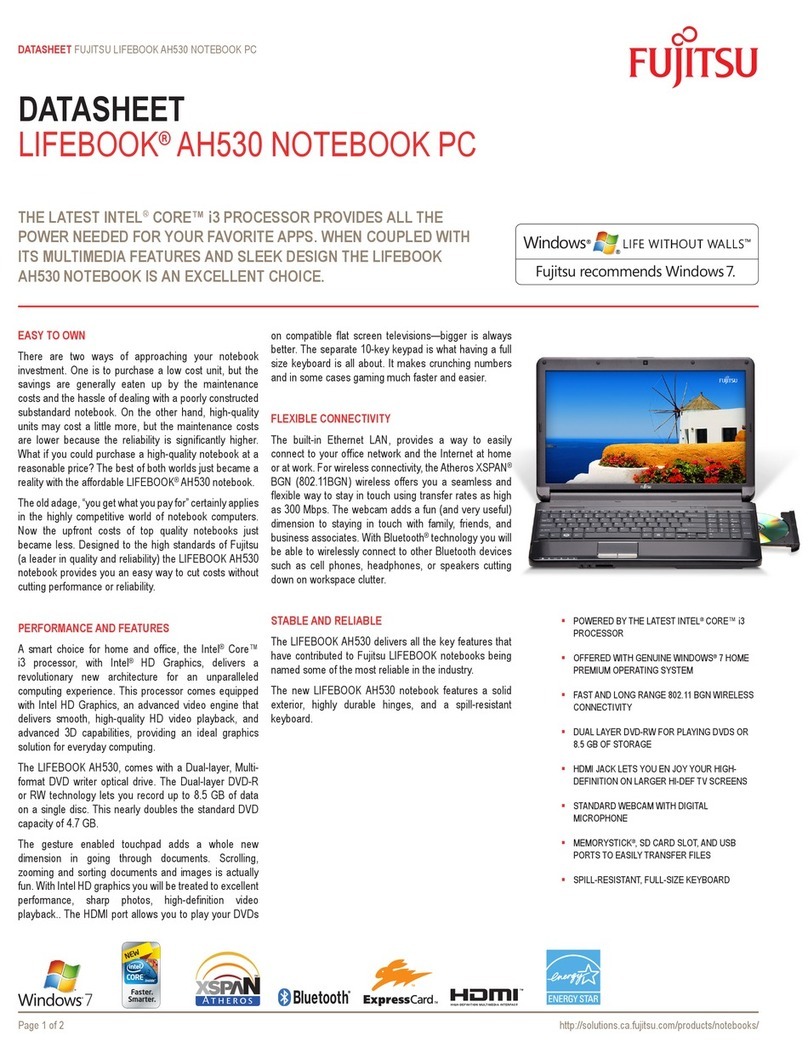Fujitsu Lifebook AH530 brochure