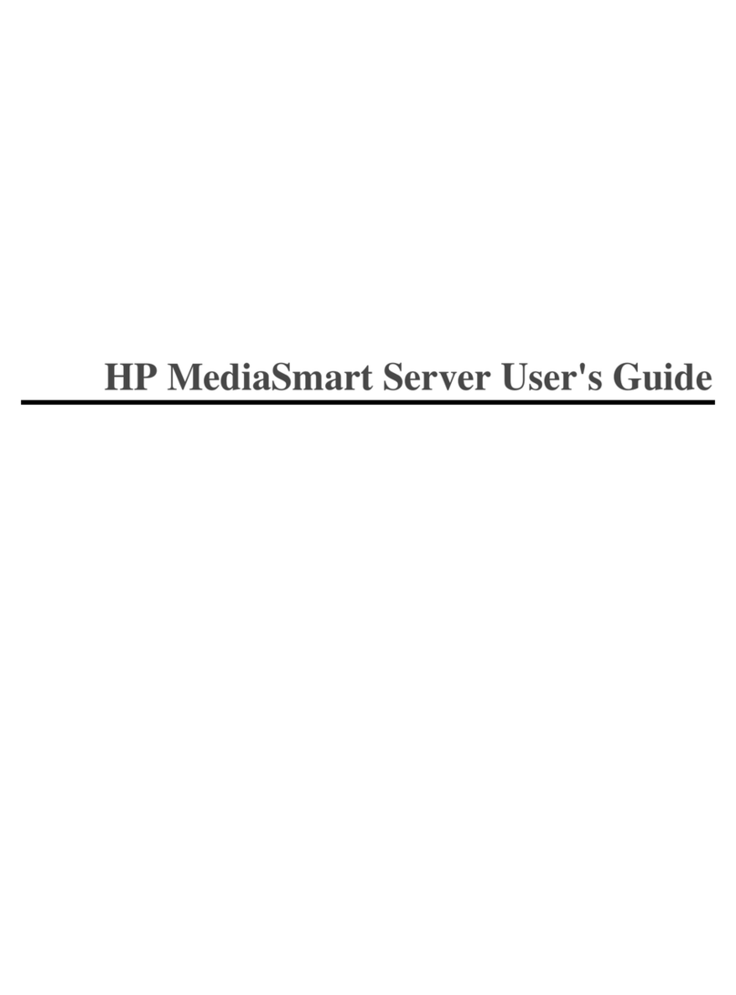 HP LX195 - MediaSmart Server - 1 GB RAM User manual
