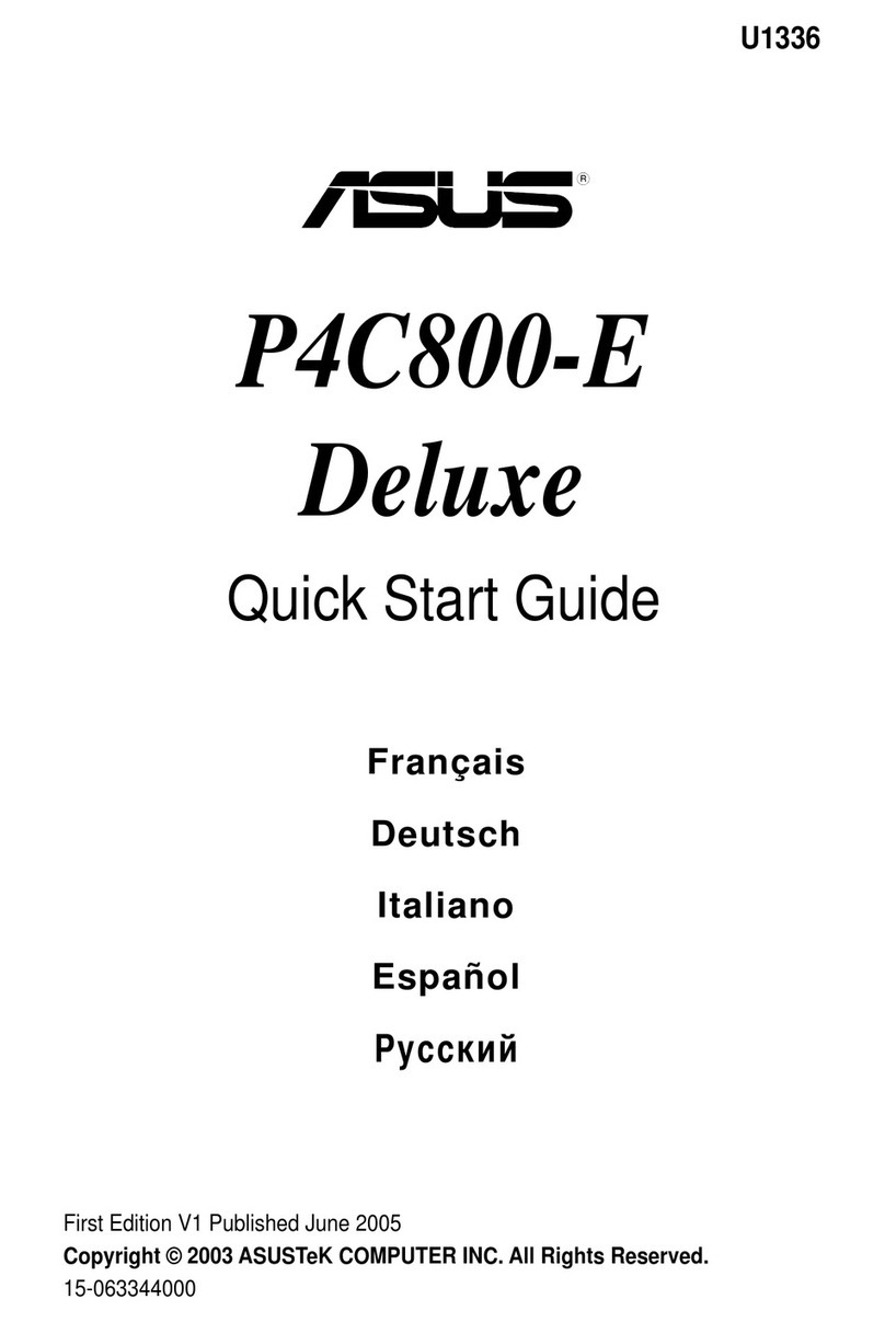 Asus P4C800-E Deluxe Quick start guide