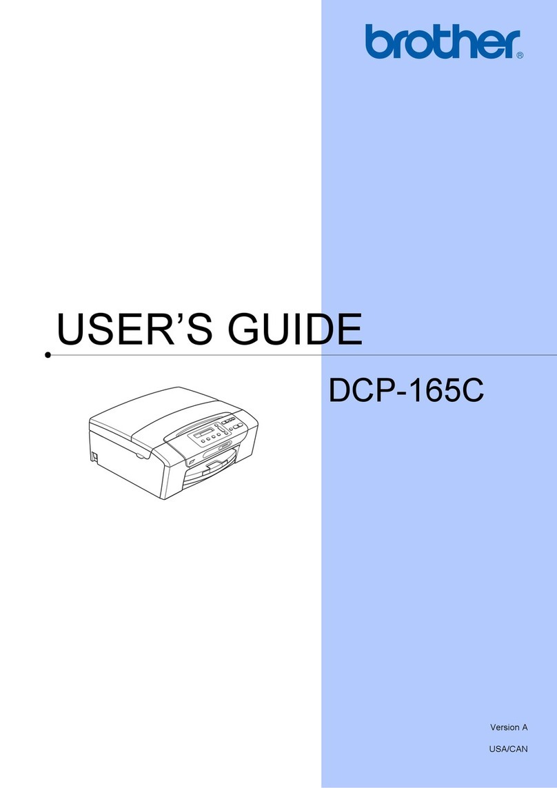 Brother DCP 165C - Color Inkjet - All-in-One User manual