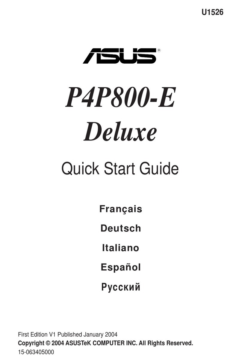 Asus P4P800-E DELUXE quick start guide