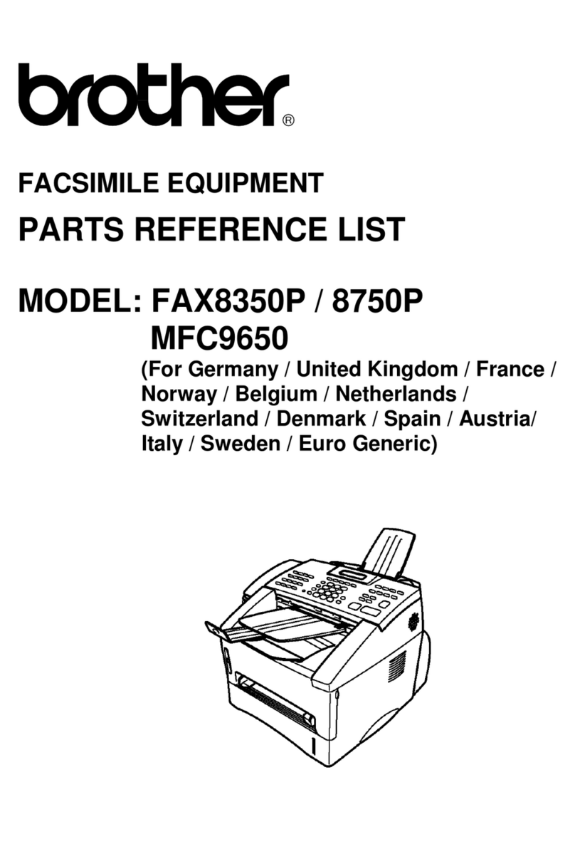 Brother 8350P - FAX B/W Laser User manual