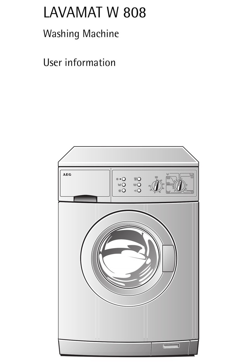 AEG LAVAMAT W 808 Operation manual