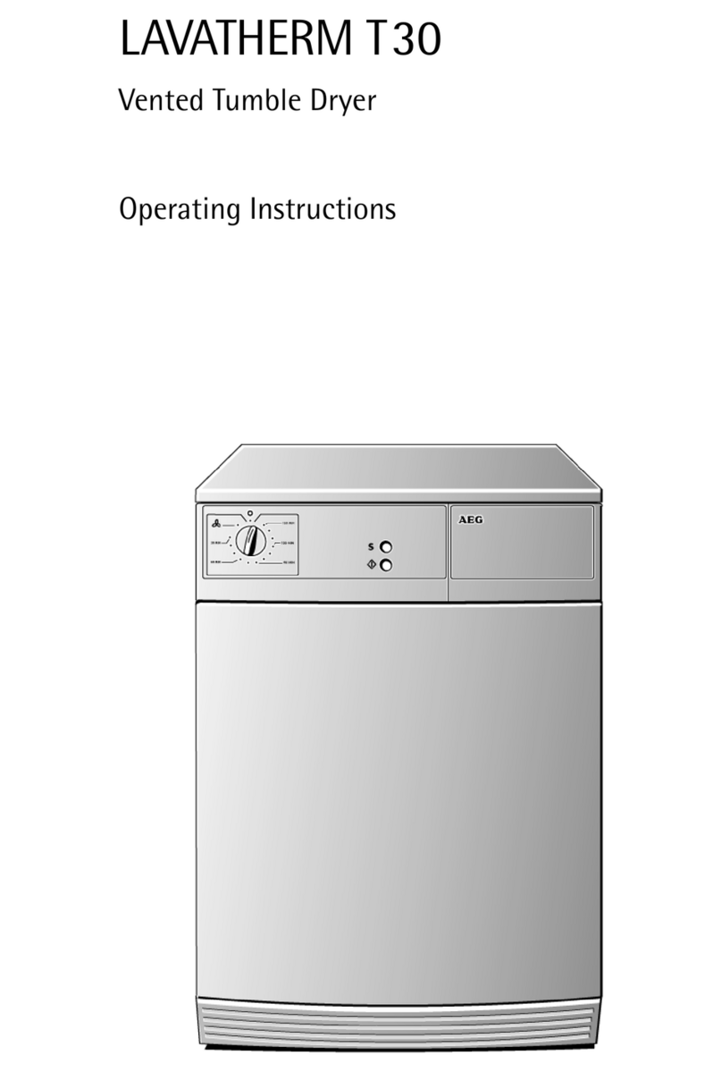 AEG LAVATHERM T30 operating instructions