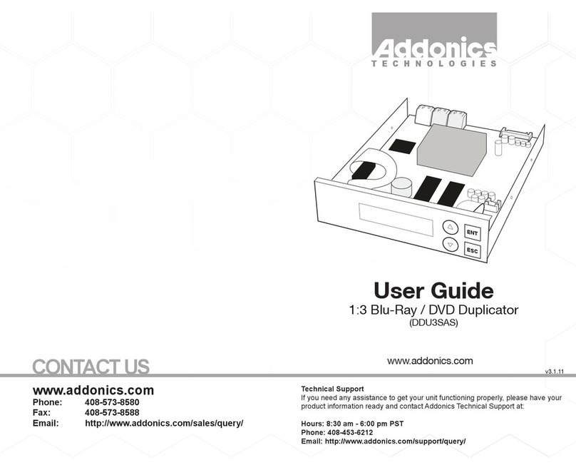 Addonics Technologies DDU3SAS User manual Addonics Technologies DDU3SAS User manual