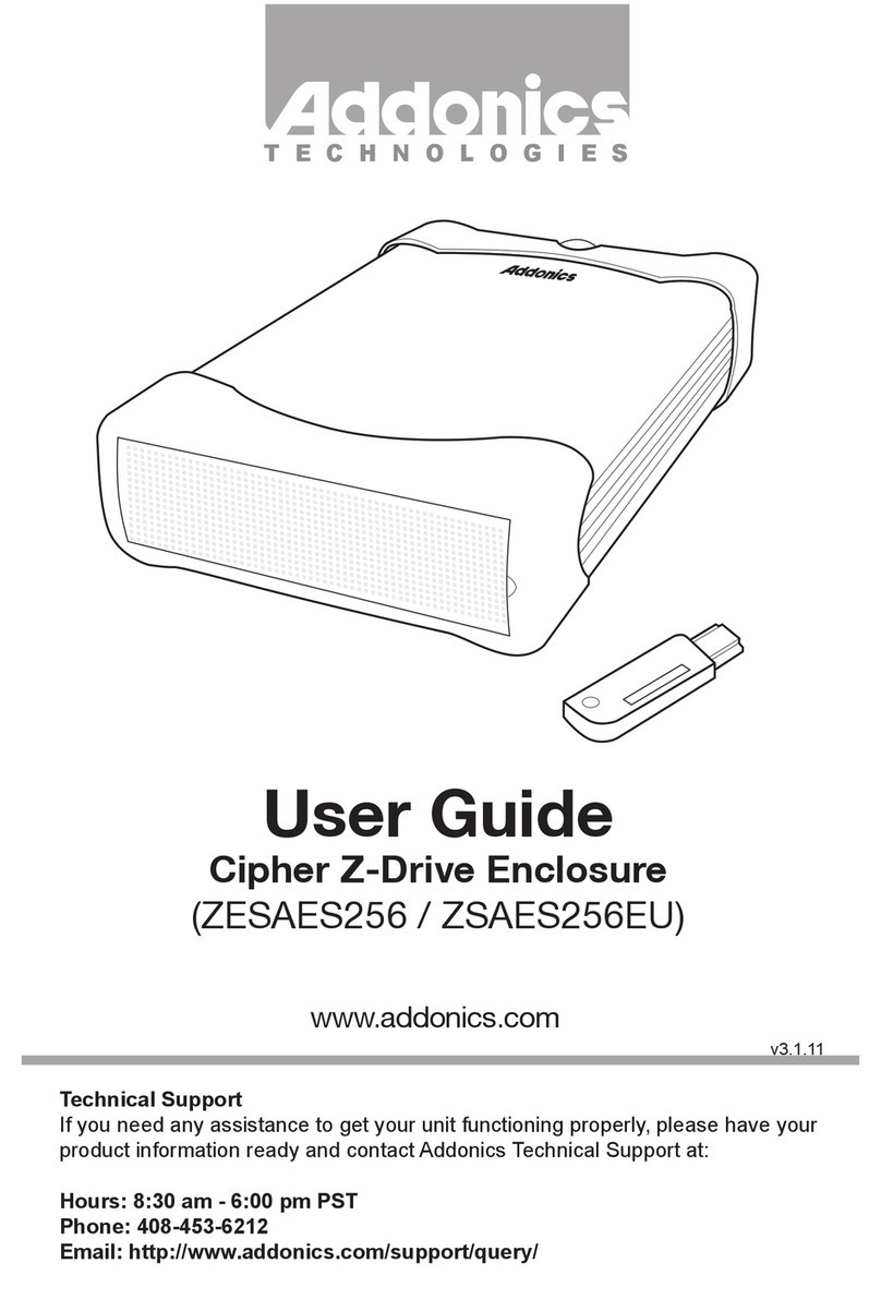 Addonics Technologies ZESAES256 User manual Addonics Technologies ZESAES256 User manual