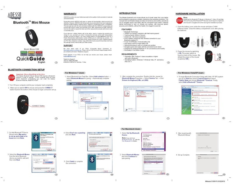 Adesso iMouse S100 quick start guide