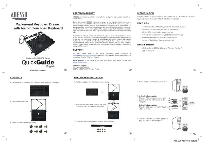 Adesso ACK-730-MRP Series User manual