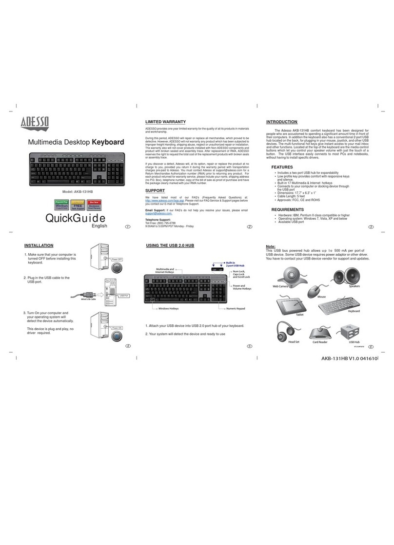 Adesso AKB-131HB User manual