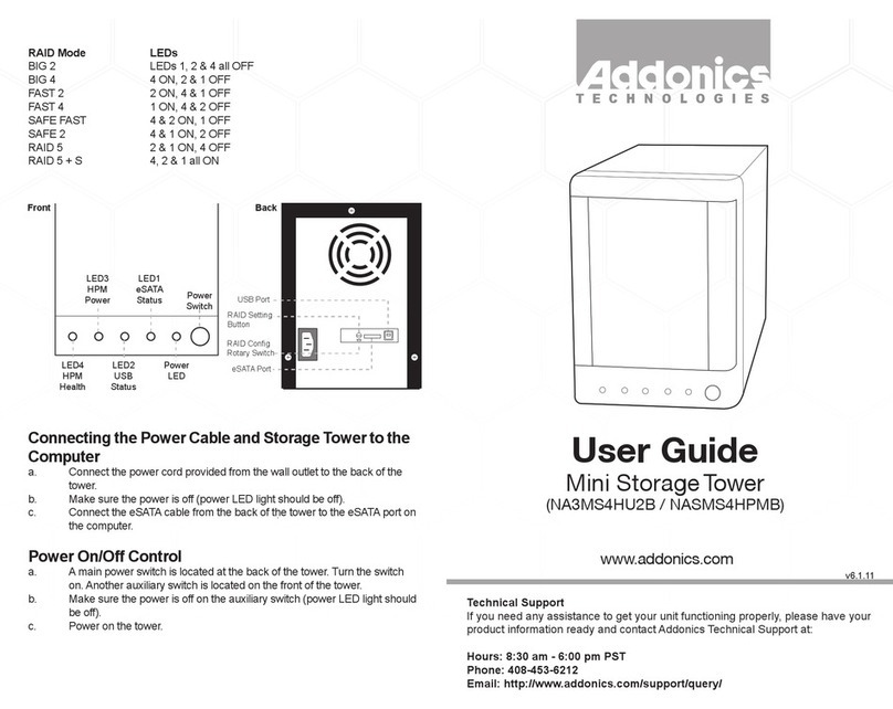 Addonics Technologies NA3MS4HU2B user guide