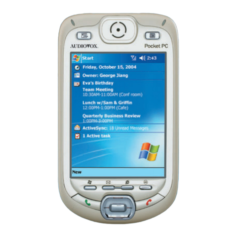 Audiovox PPC 6600 - Smartphone - Sprint User manual